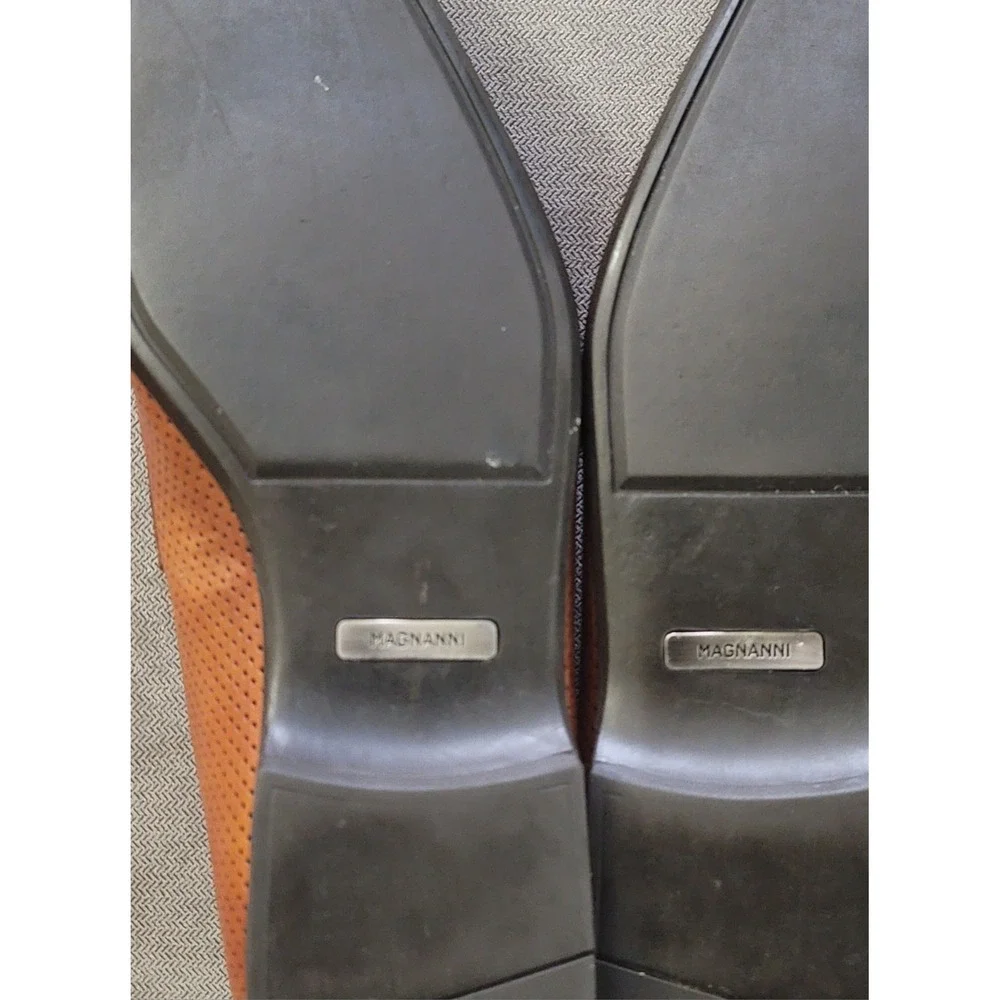Magnanni Men's Congac Slip On‎ Loafers Made In Portugal Size 10.5 M 23159